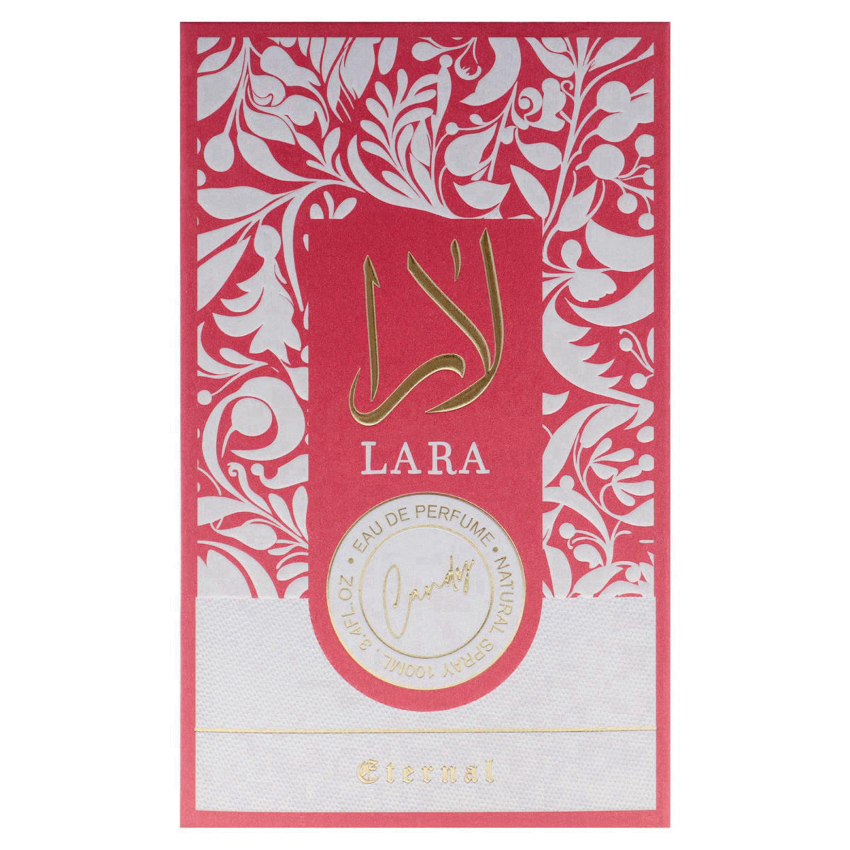 Eternal Collection - Lara Candy by Khalis for Women - 3.4 oz EDP Spray – back view and specifications