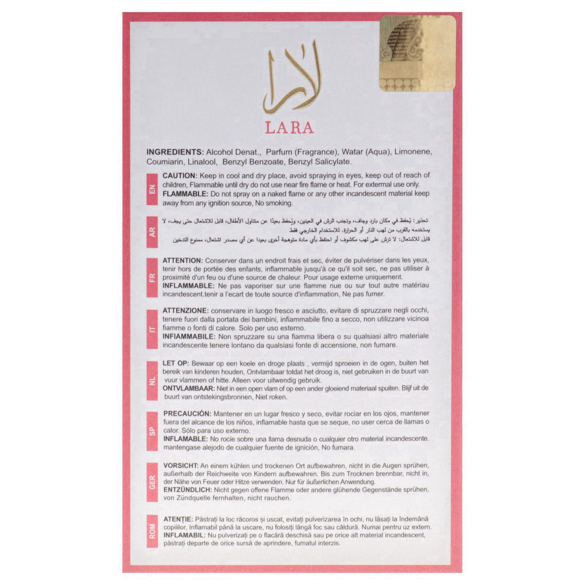 Eternal Collection - Lara Candy by Khalis for Women - 3.4 oz EDP Spray – Eau de Parfum on display