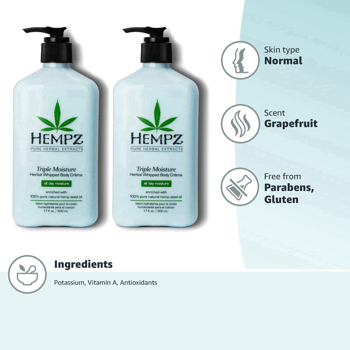 Hempz – Lotions on display