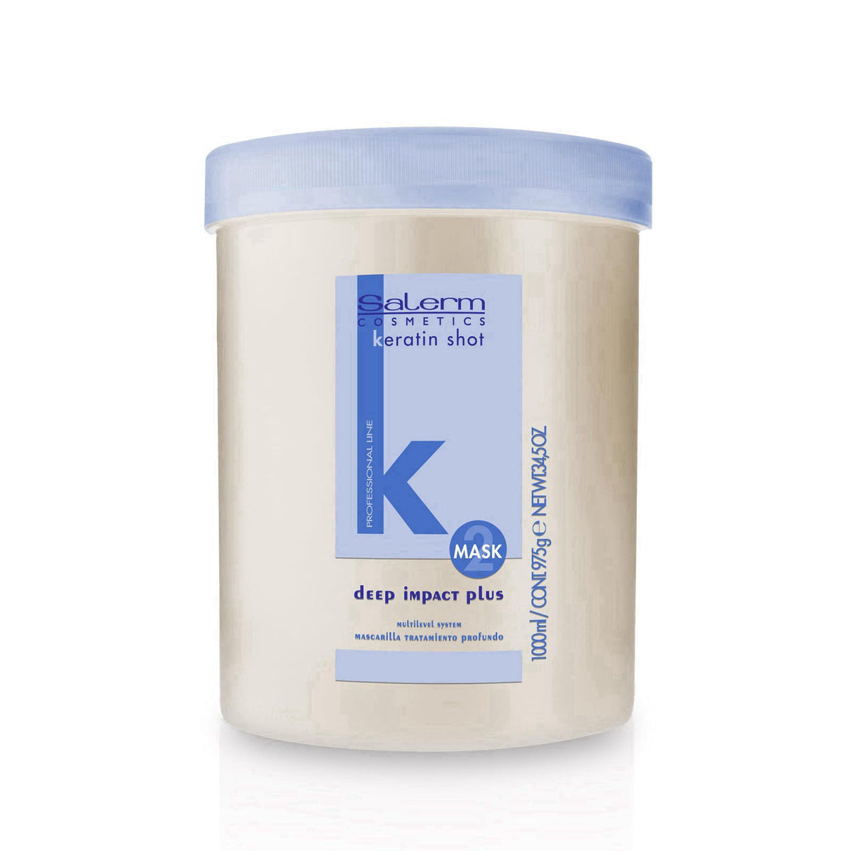 SALERM - Hydrating Hair Mask - Deep Impact Plus - 1000 ml - Deep Hair Hydration - For Use After Keratin Shot + Keramix T