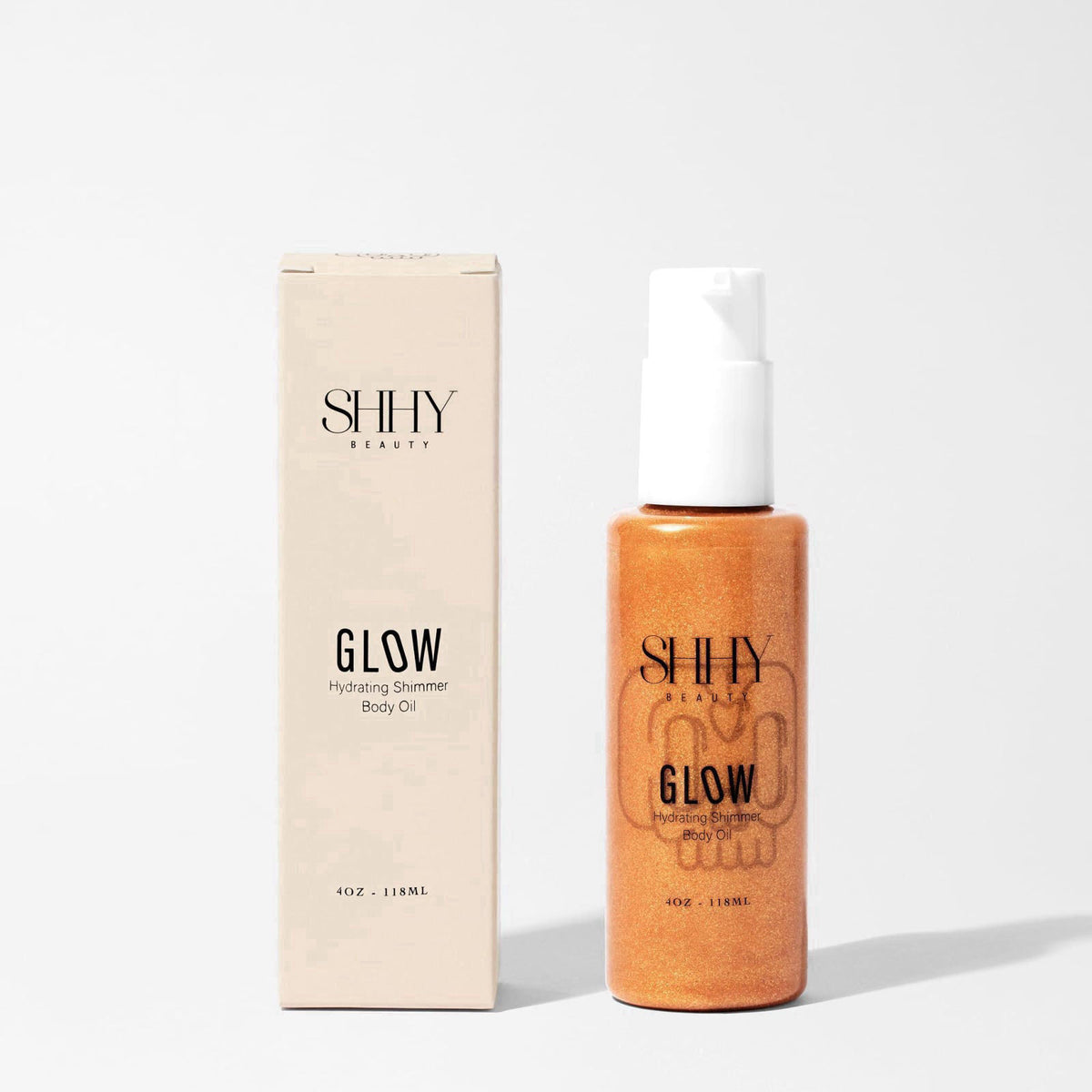 SHHY BEAUTY GLOW Hydrating Shimmer Body Oil for Radiant Skin, Shimmer and hydration for all day Glow. – product photo (O