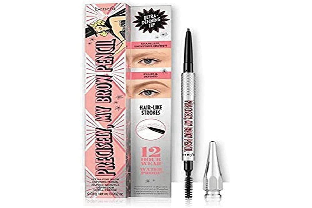 Benefit Precisely, My Brow Pencil Ultra Fine Brow Defining Pencil # 4.5 Neutral Deep Brown, 0.02 Ounce – close-up detail