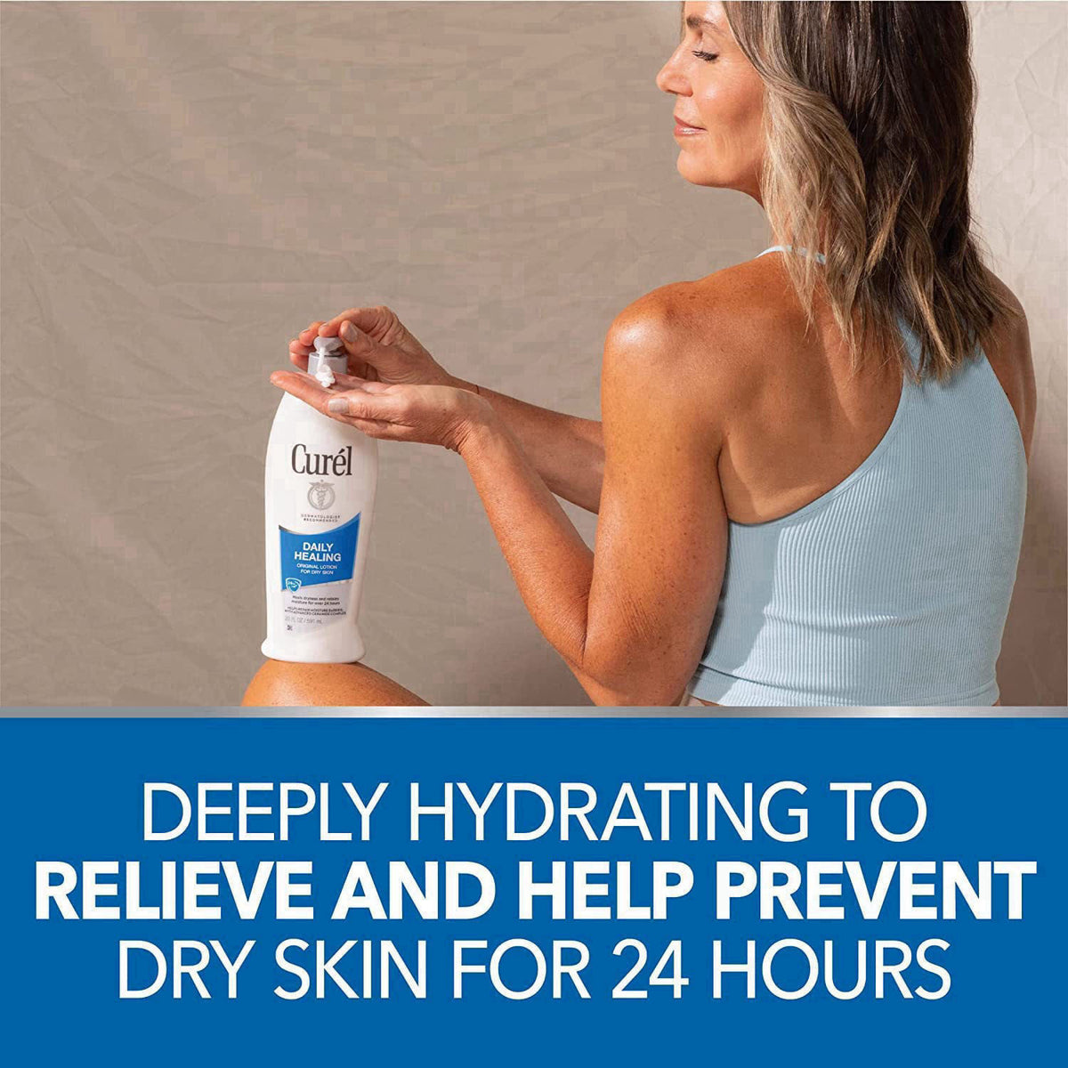 Curel Daily Healing Moisture Body Lotion, Original Formula - 13 Fl Oz (Pack of 2) – full view