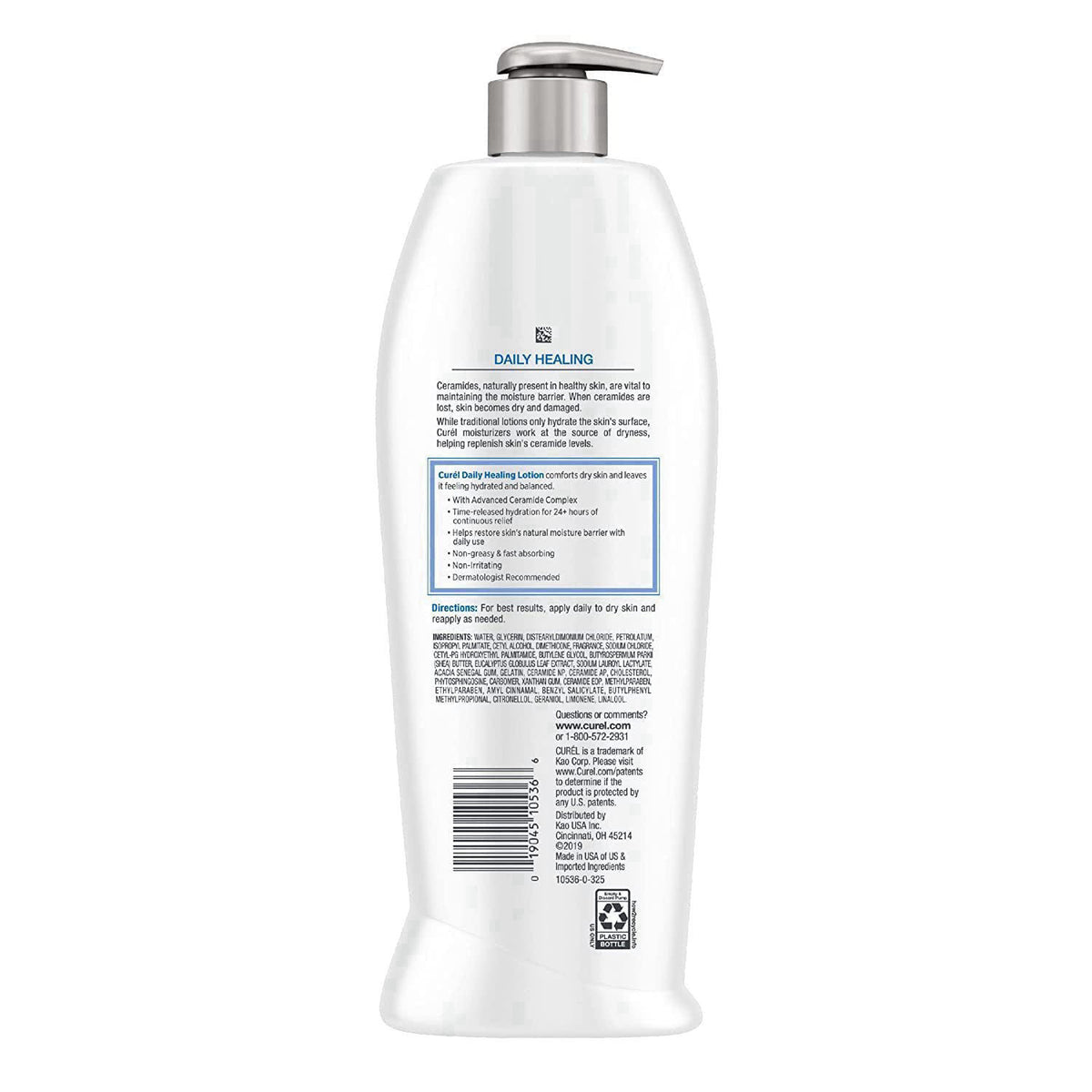 Curel Daily Healing Moisture Body Lotion, Original Formula - 13 Fl Oz (Pack of 2) – alternate angle