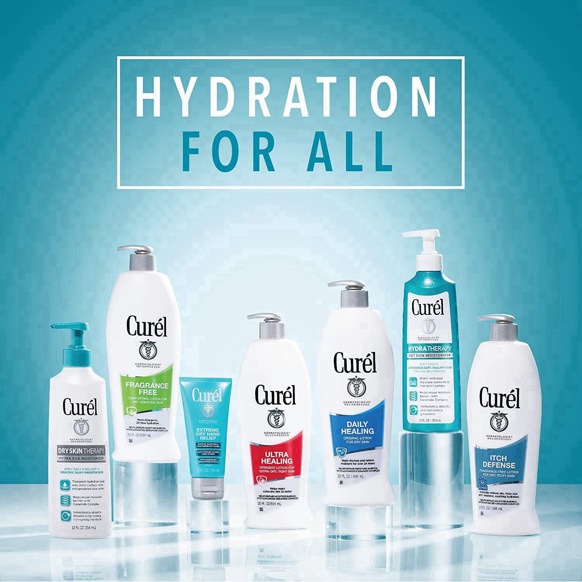 Curel – Lotions on display