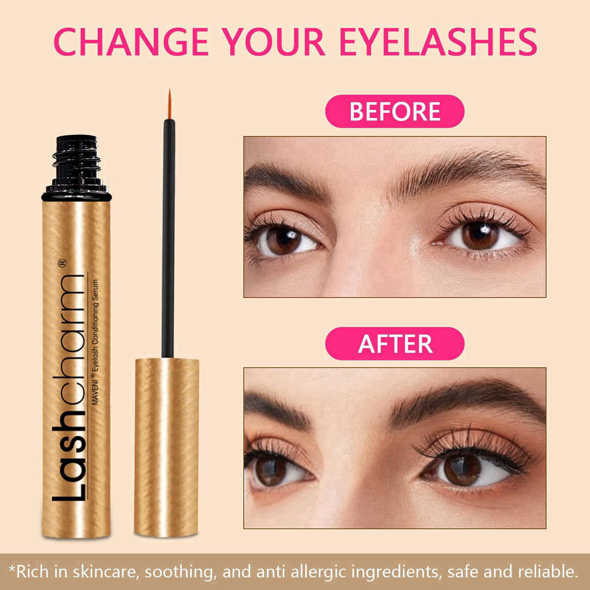 MAVENI – Eyelash Primers on display