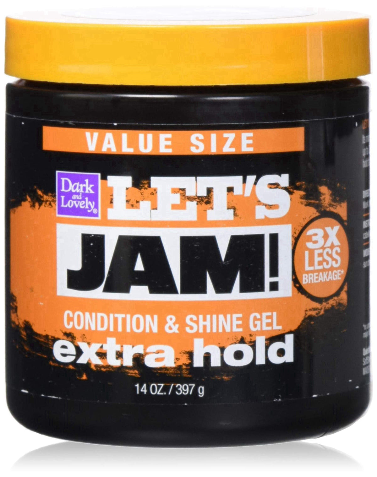 Hair Gel by SoftSheen-Carson Dark and Lovely Let's Jam, Shining and Conditioning-Gel, Extra Hold, For all Hair Types, St