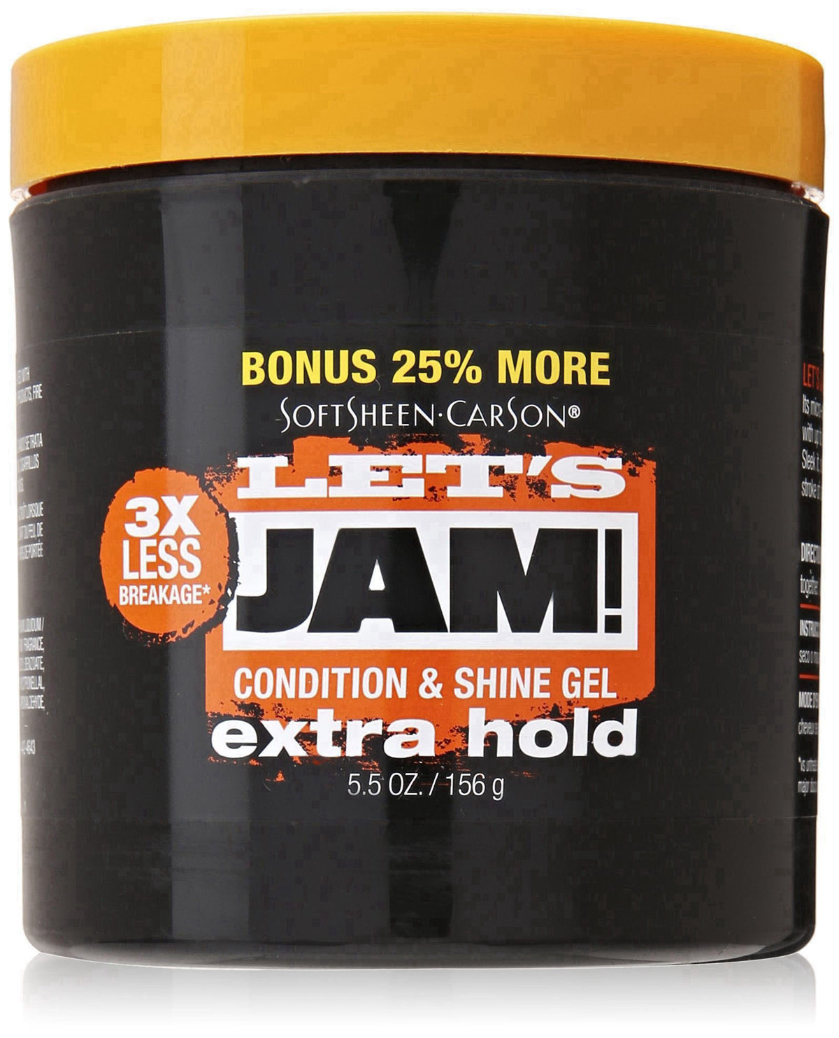 Hair Gel by SoftSheen-Carson Dark and Lovely Let's Jam, Shining and Conditioning-Gel, Extra Hold, For all Hair Types, St