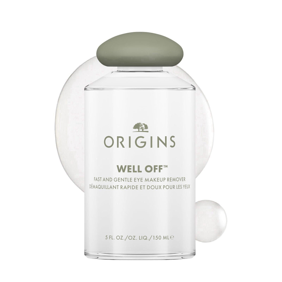 Origins Well Off Fast And Gentle Eye Makeup Remover | Ophthalmologist Tested | Non-Greasy + Non-Irritating | For All Ski