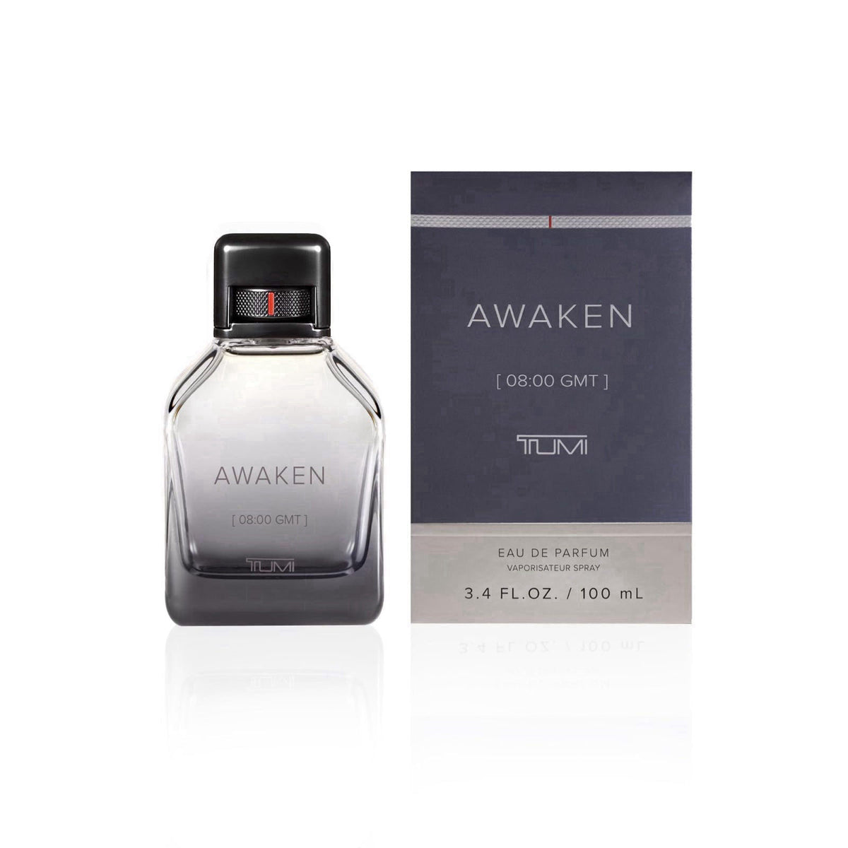 TUMI Awaken [08:00 GMT] Eau de Parfum, 1.7 fl oz – back view and specifications