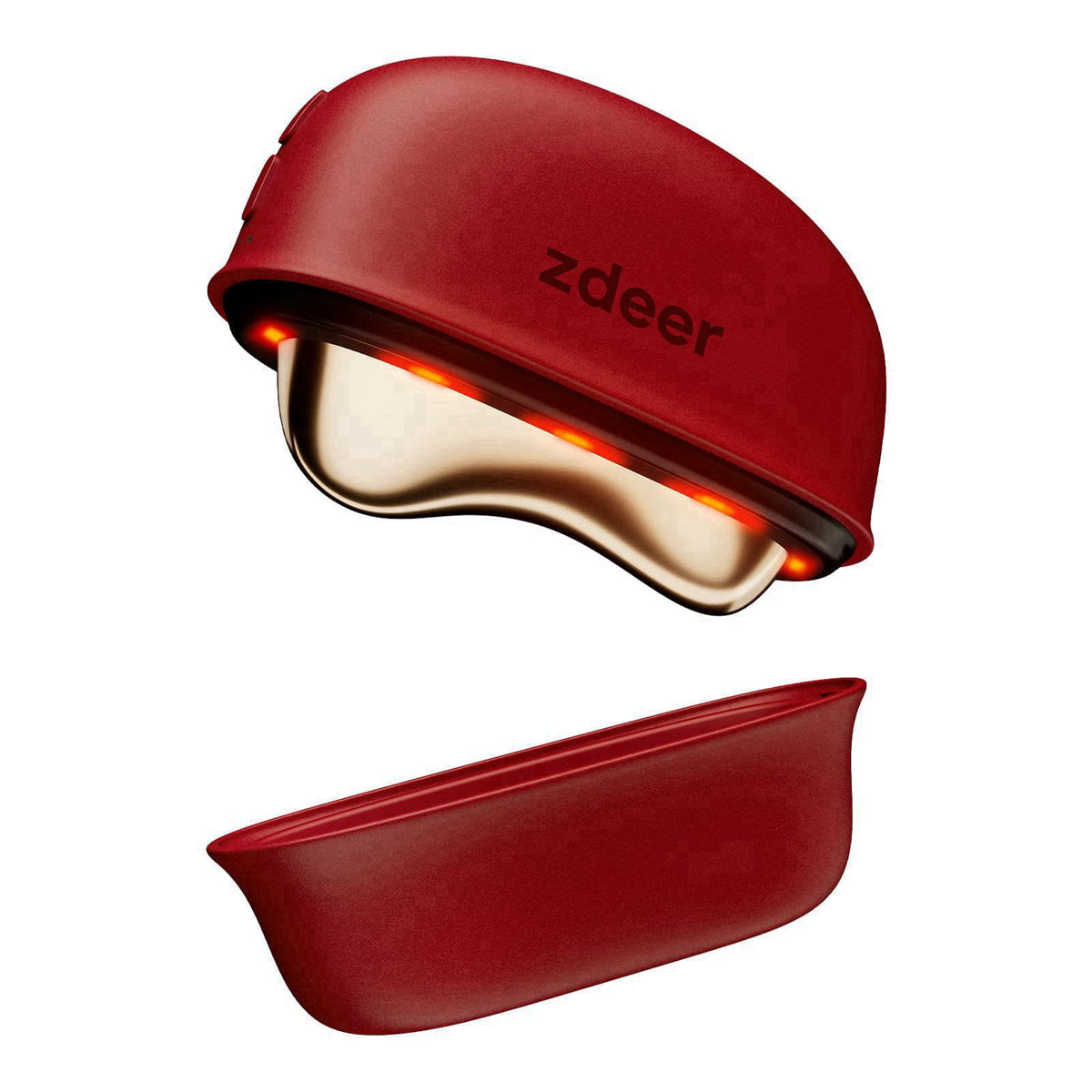 ZDEER GS5 Electric Heated Gua Sha Tool, Red Light Face Massager, Red – alternate angle