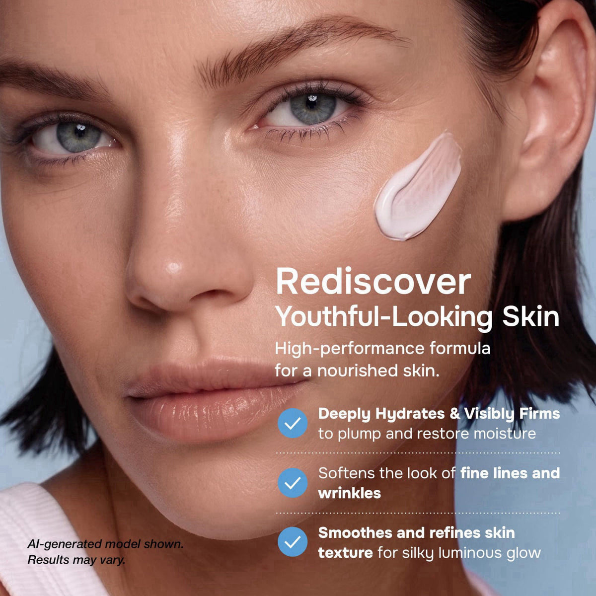 SimplyVital Face Moisturizer Retinol Collagen Hyaluronic Acid Cream 1.7 oz – close-up detail