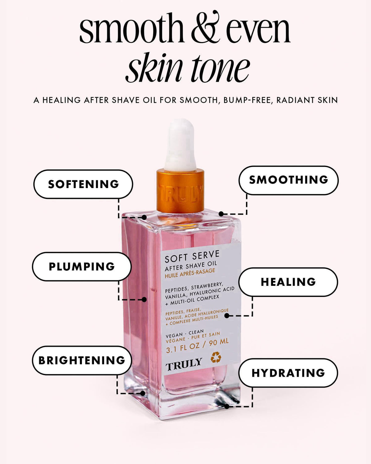 Truly Beauty Luxury After Shave Oil | Soothing Treatment for Sensitive Skin – close-up detail