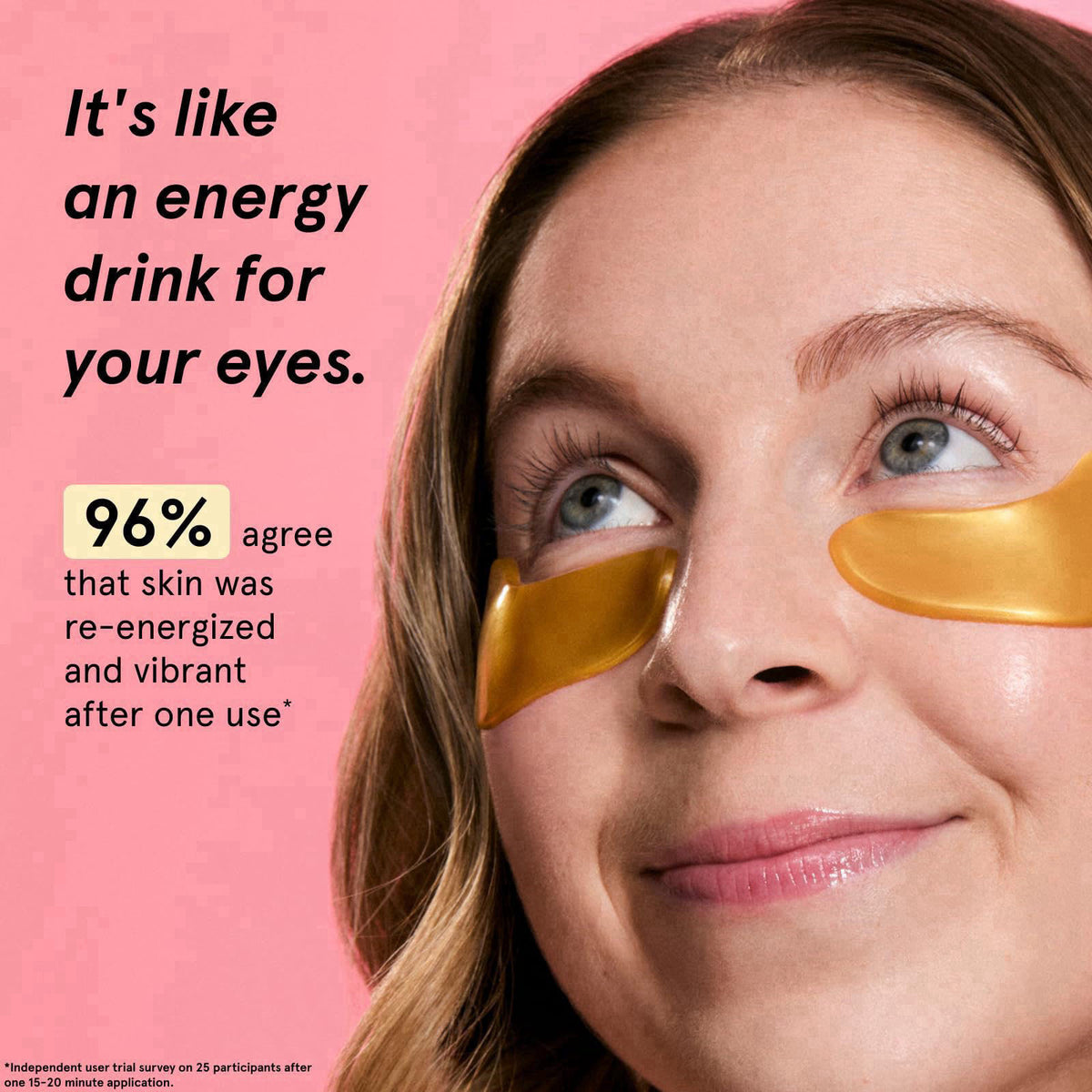 grace & stella Award Winning Eye Patches for Women (24 Pairs, Gold) – close-up detail