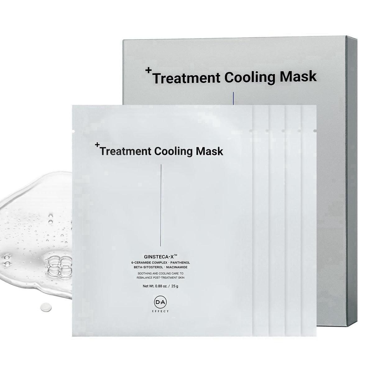 DA EFFECT Cooling Treatment Mask, Soothing Face Mask for After Sun Care, Stressed Sensitive Skin, Post-Treatment Barrier
