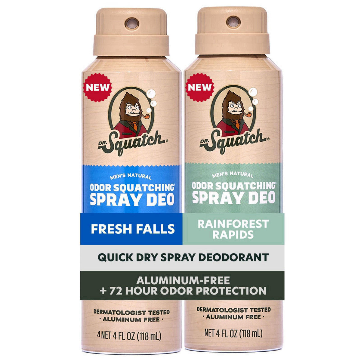 Dr. Squatch Spray Natural Deodorant Men, Aluminum Free (4oz, 2-Pack) – alternate angle