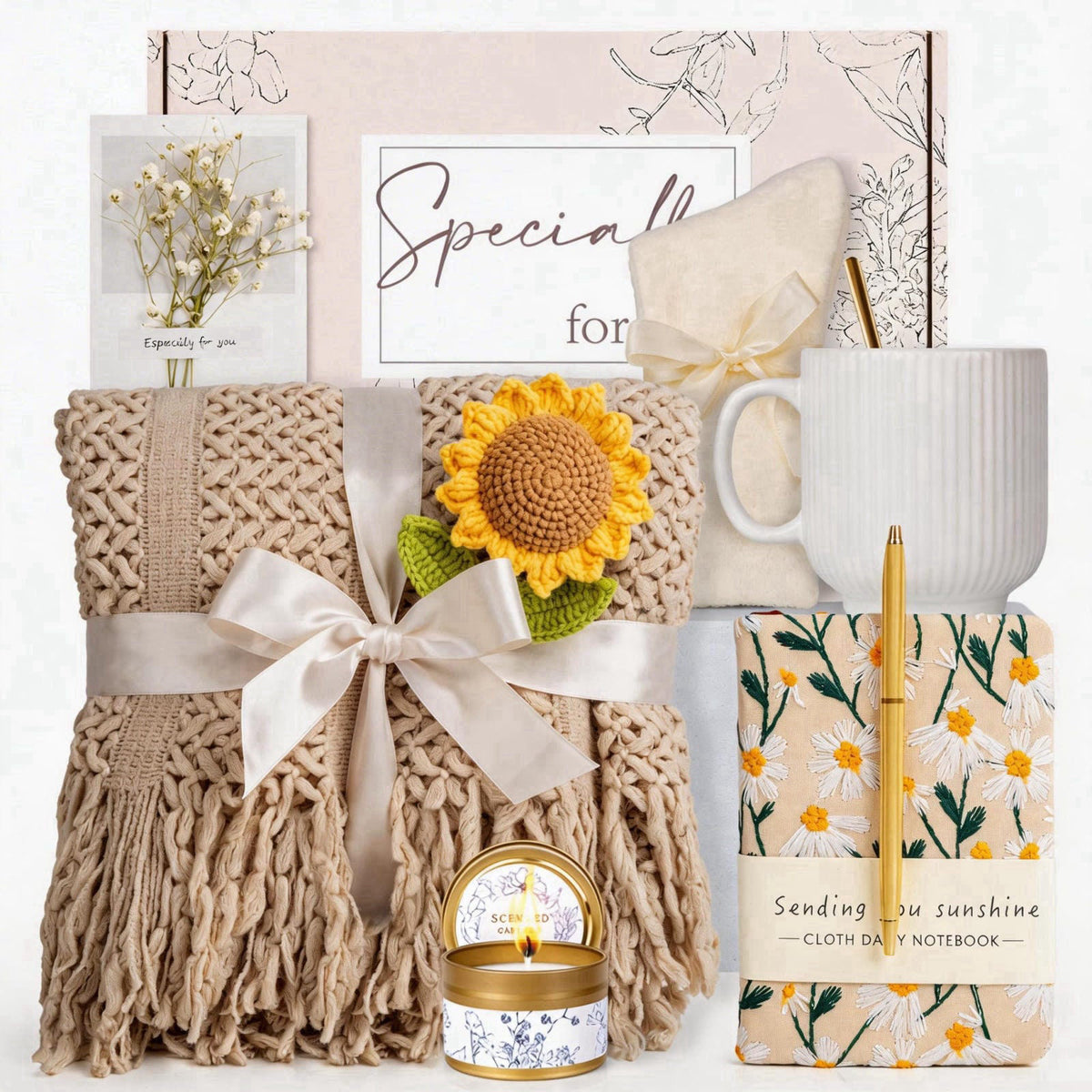 Anforsun Birthday Gifts for Women, Self Care Gift Baskets Care Package, Thank You, Get Well, Sympathy Inspirational Frie