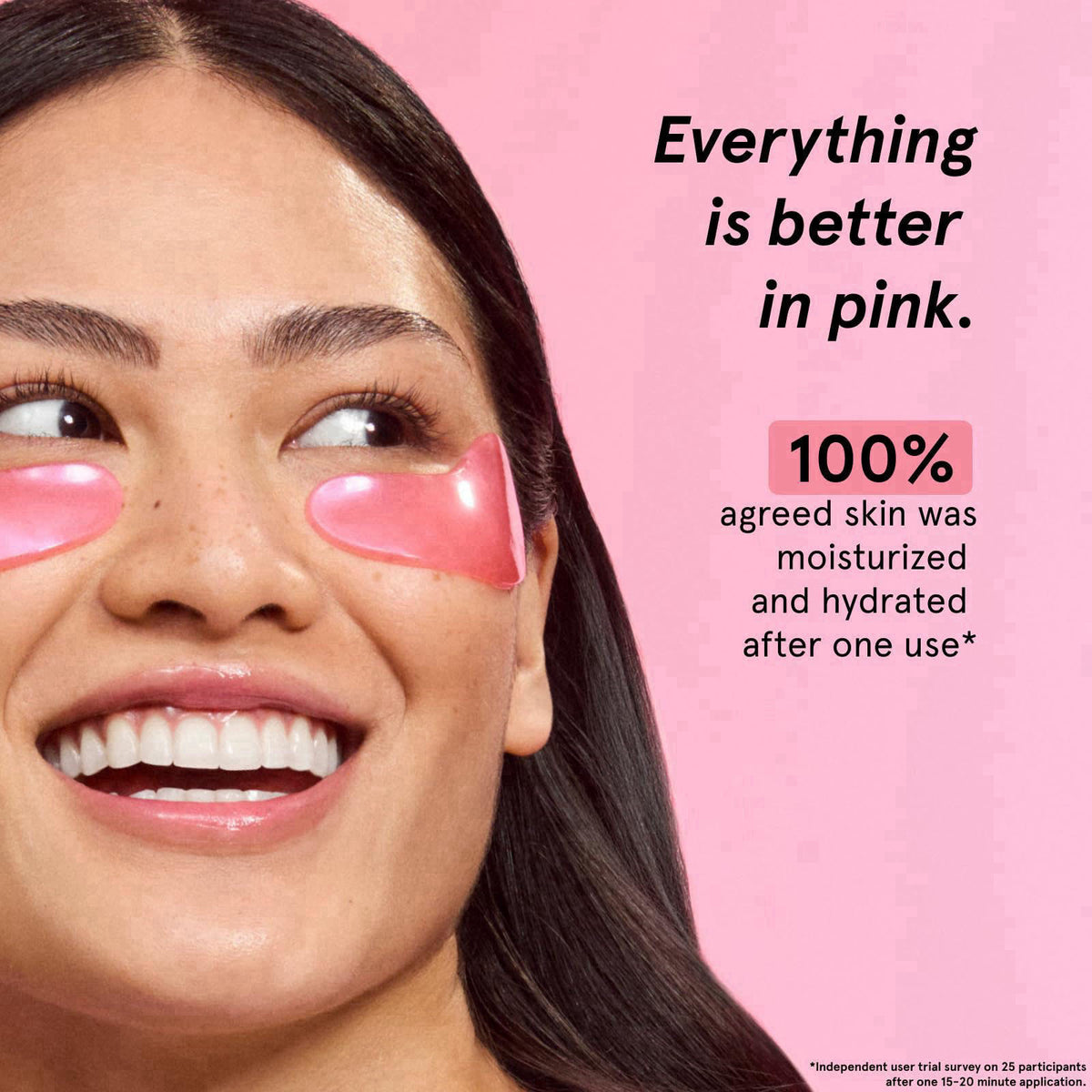 grace & stella Award Winning Moisturizing Under Eye Masks (24 Pairs, Pink) – close-up detail