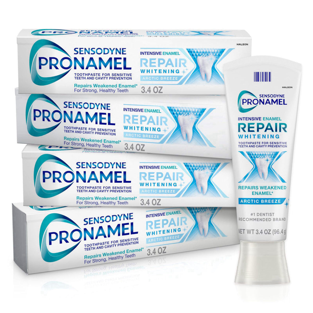SENSODYNE PRONAMEL Intensive Enamel Repair Whitening Toothpaste, 3.4 oz x 4 – product photo (Toothpaste)