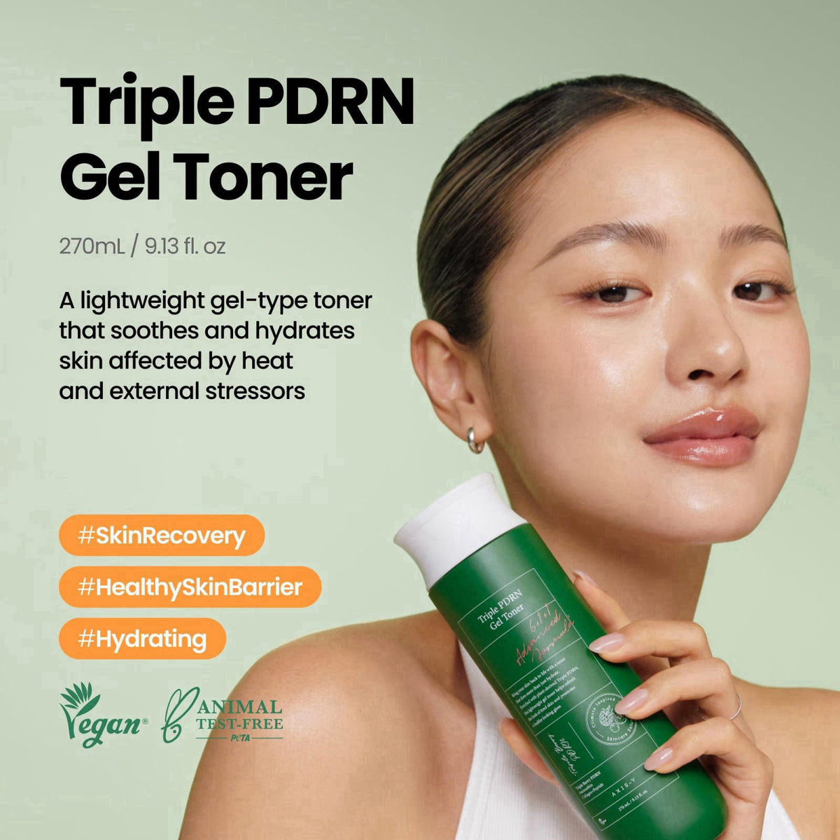 AXIS-Y Triple PDRN Gel Toner – Soothing Barrier Repair Toner, 9.13 fl. oz. – close-up detail