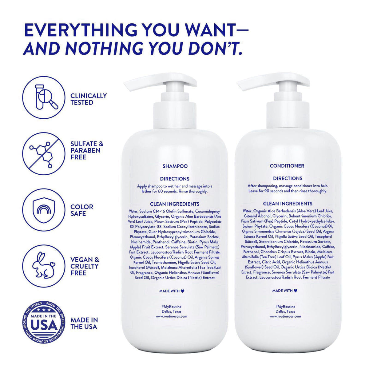 Routine Wellness – Hair Regrowth Shampoos on display