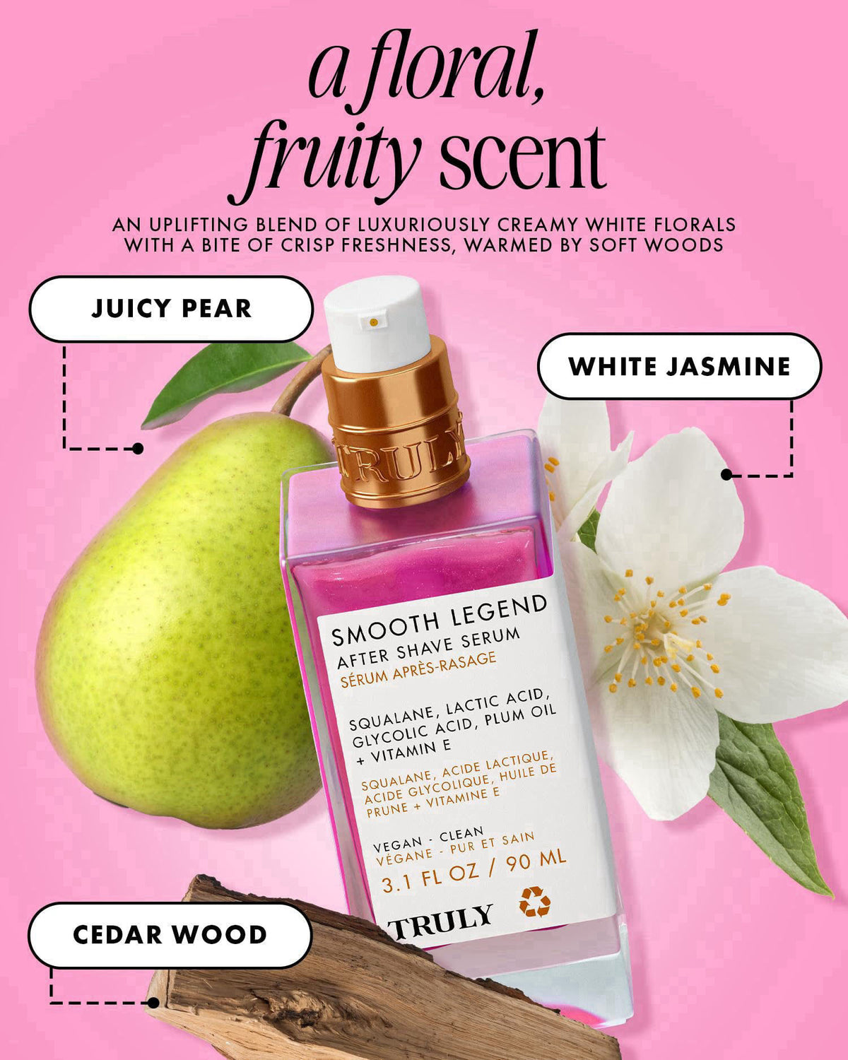 Truly Beauty Luxury After Shave Serum | Soothing & Hydrating Post Shave Treatment to Prevent Ingrown Hair For Smooth, Ir