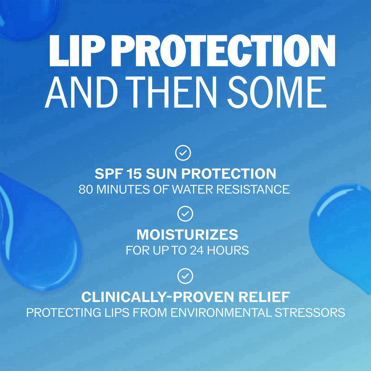 ChapStick Moisture + SPF 15 Bulk Lip Balm Sunscreen 12-Pack, 0.15 Oz Ea – back view and specifications