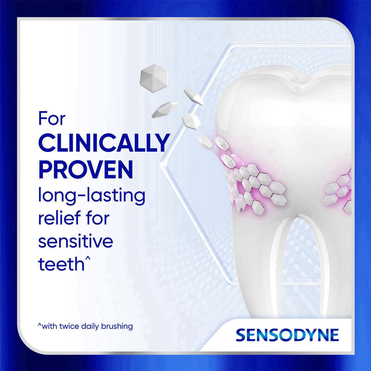 Sensodyne Clinical Repair Whiten & Shine Toothpaste, 3.4 oz (3 Pack) – packaging and label