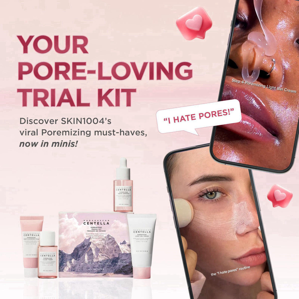 SKIN1004 Madagascar Centella Poremizing Travel Kit – close-up detail