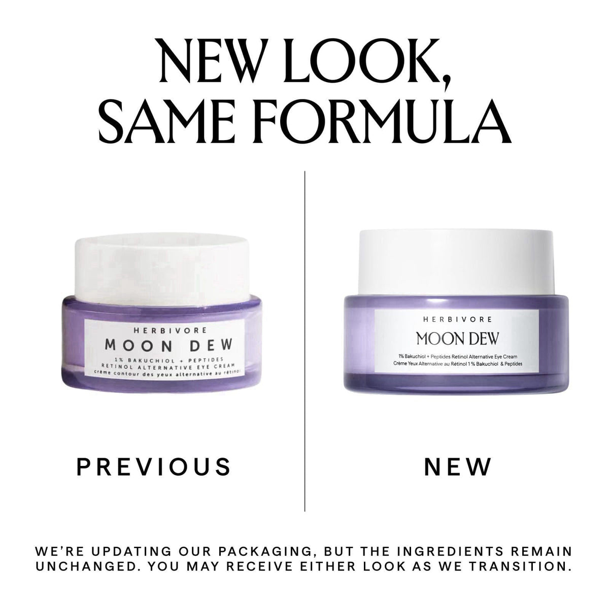 HERBIVORE Moon Dew Eye Cream | 1% Bakuchiol + Peptides, Anti Aging, 0.5 oz – close-up detail