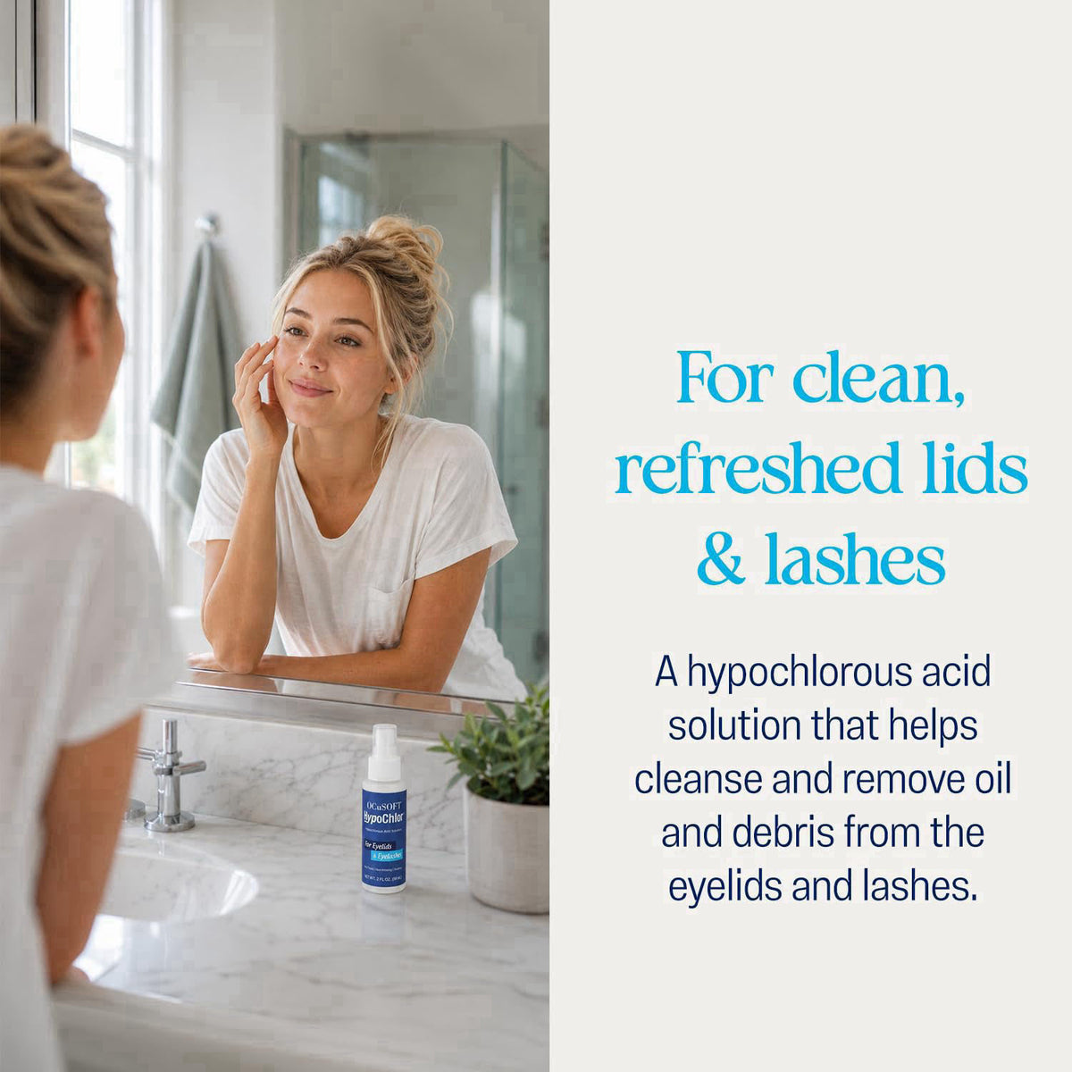 OCuSOFT HypoChlor Spray - Hypochlorous Acid Spray for Eyelids - 2 fl oz – close-up detail