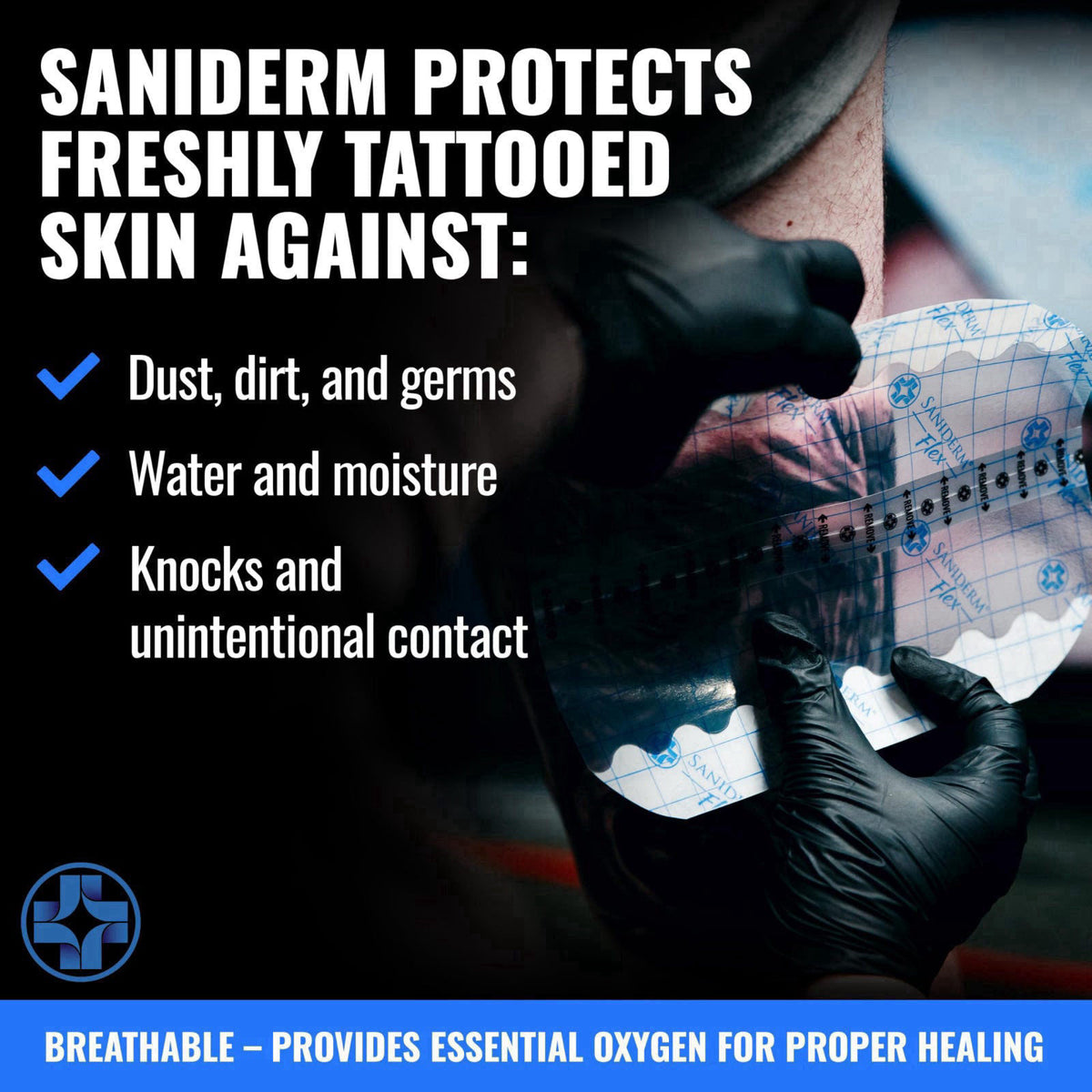 Saniderm – Aftercare Products on display
