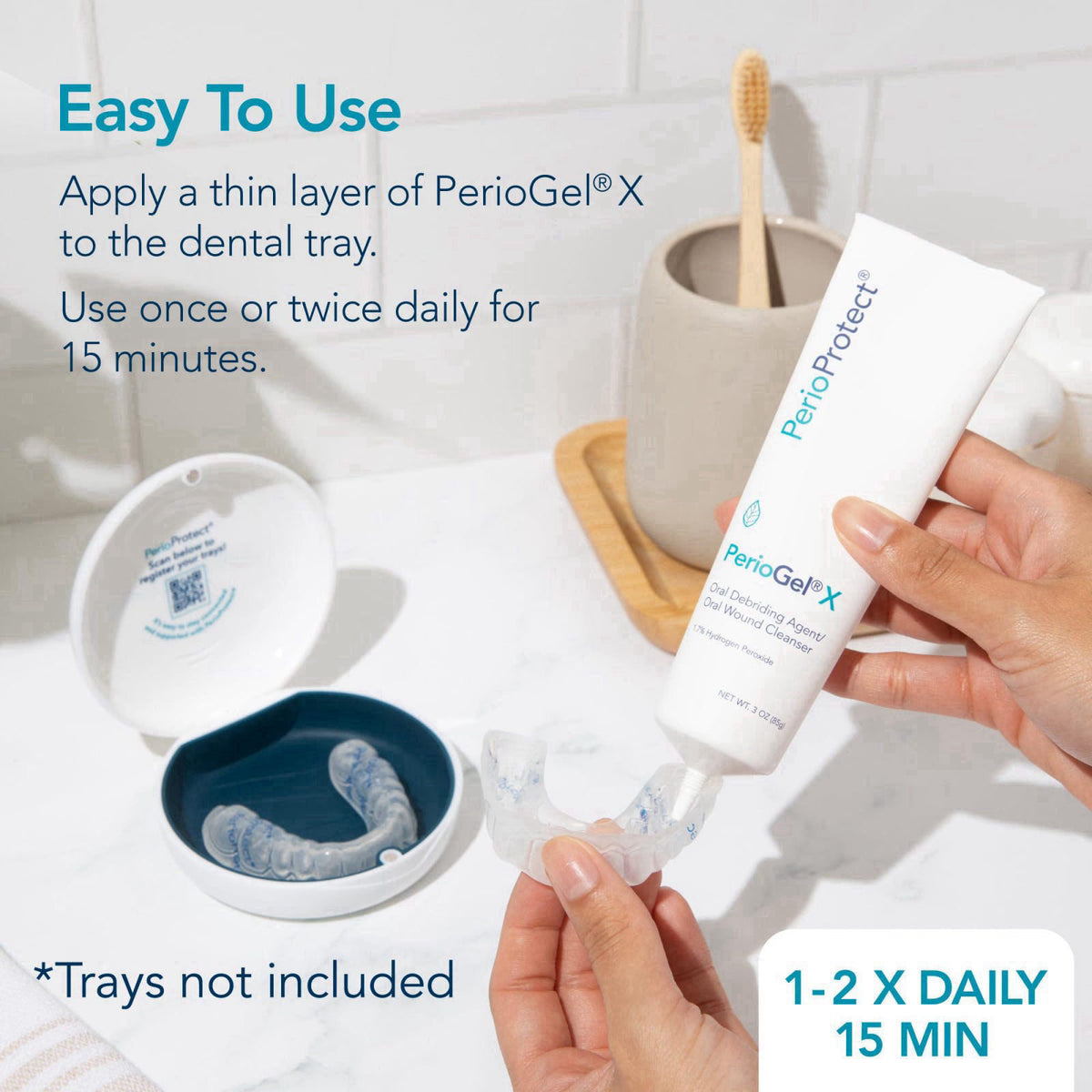 Perio Protect PerioGelX | Periodontal Treatment for Teeth | Promotes Teeth Whitening (3 oz.) – full view