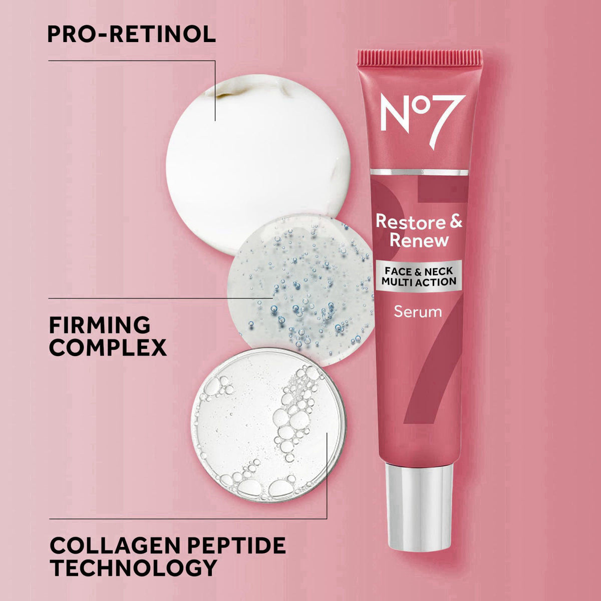No7 Restore & Renew Sculpting Serum for Face & Neck, 1.69 Oz – alternate angle