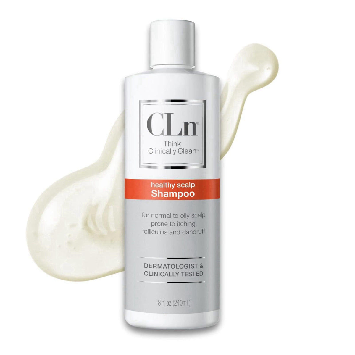 CLn® Shampoo - Clarifying Formula with Salicylic Acid, For Normal to Oily Scalp Prone to Folliculitis, Dandruff, Itchy &