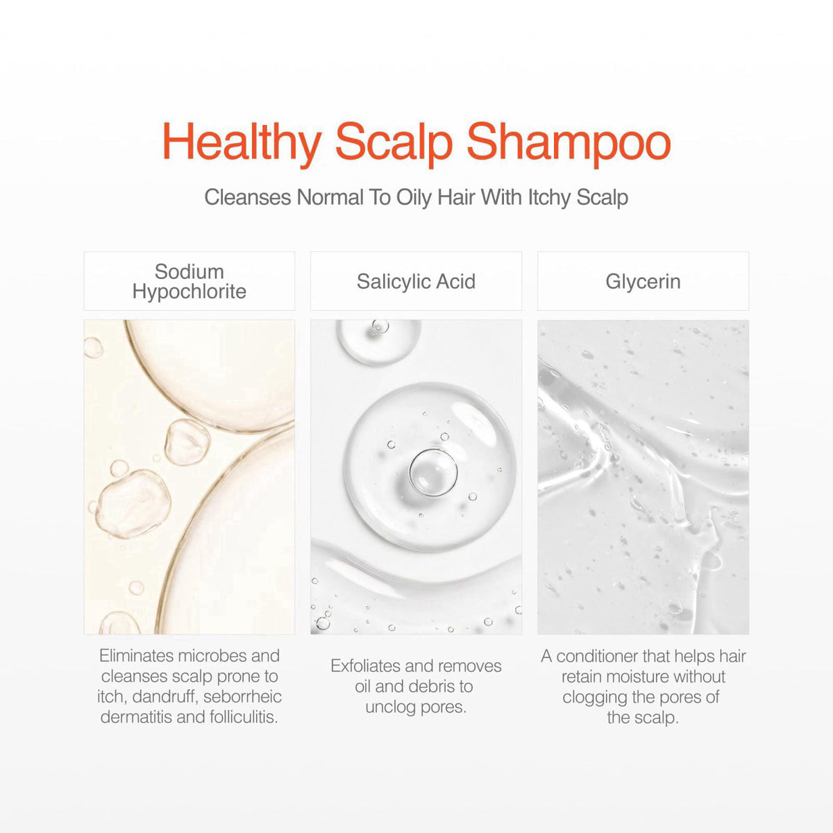 CLn® Shampoo - Clarifying Formula with Salicylic Acid, For Normal to Oily Scalp Prone to Folliculitis, Dandruff, Itchy &