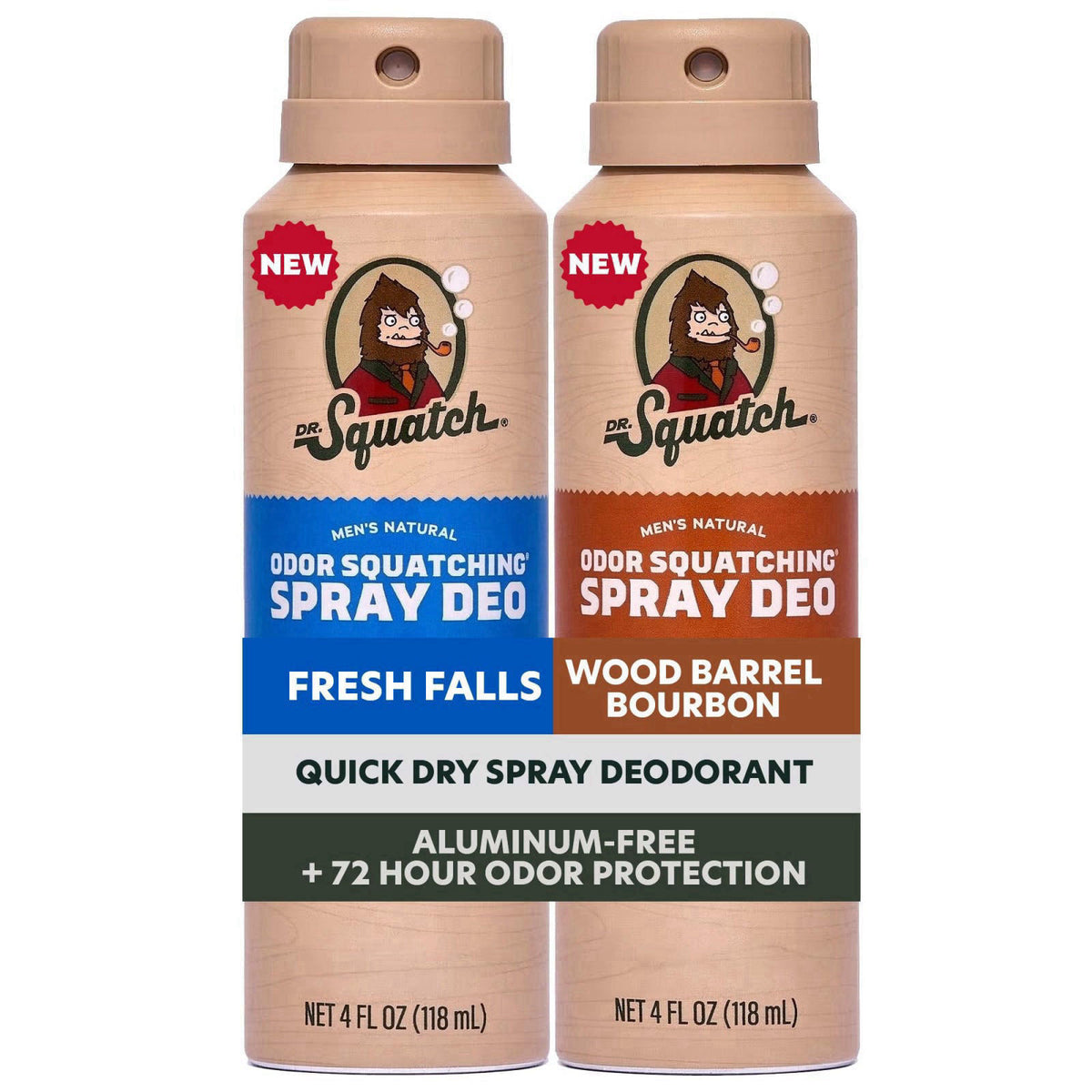 Dr. Squatch Spray Natural Deodorant Men, Aluminum Free (4oz, 2-Pack) – alternate angle