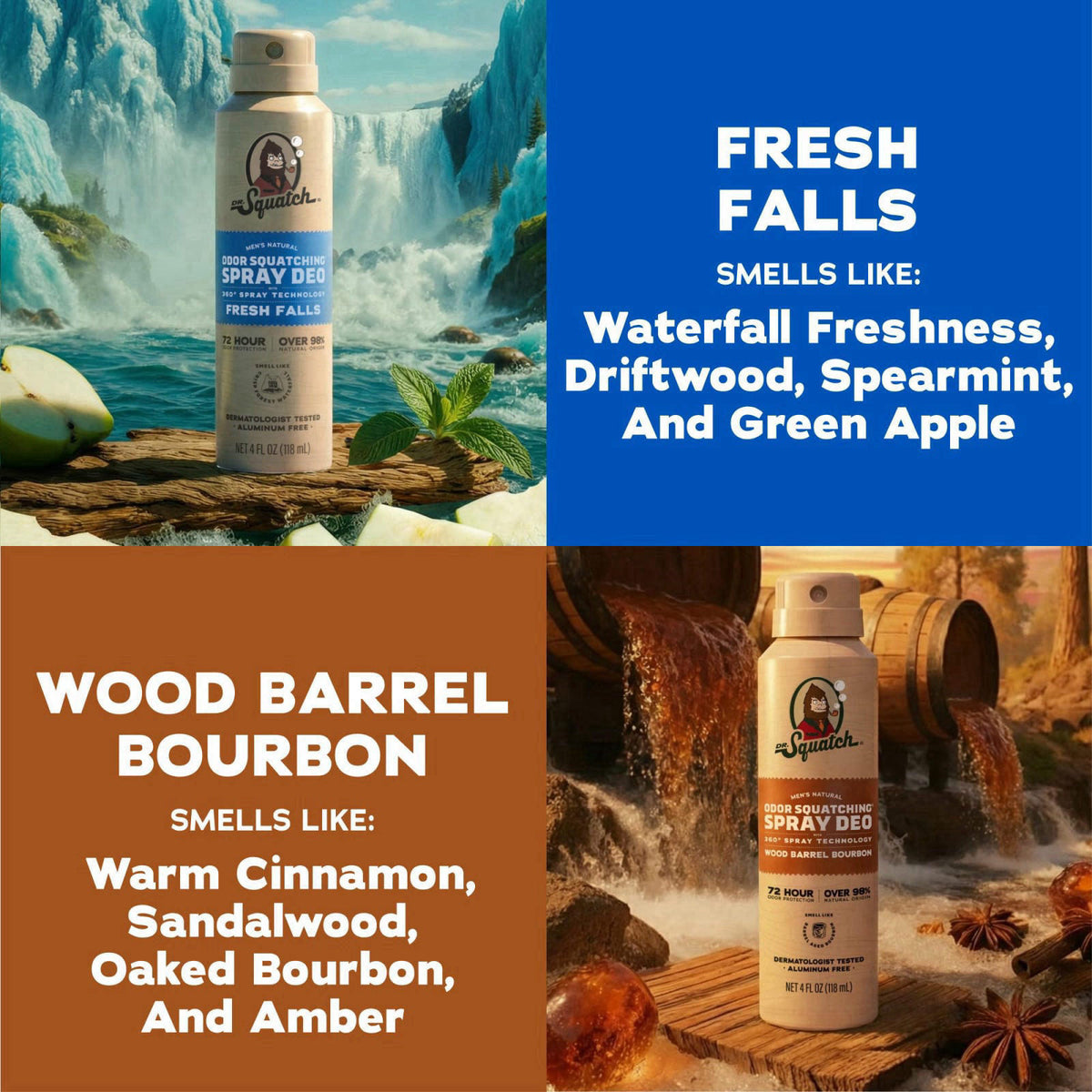 Dr. Squatch – Deodorant on display