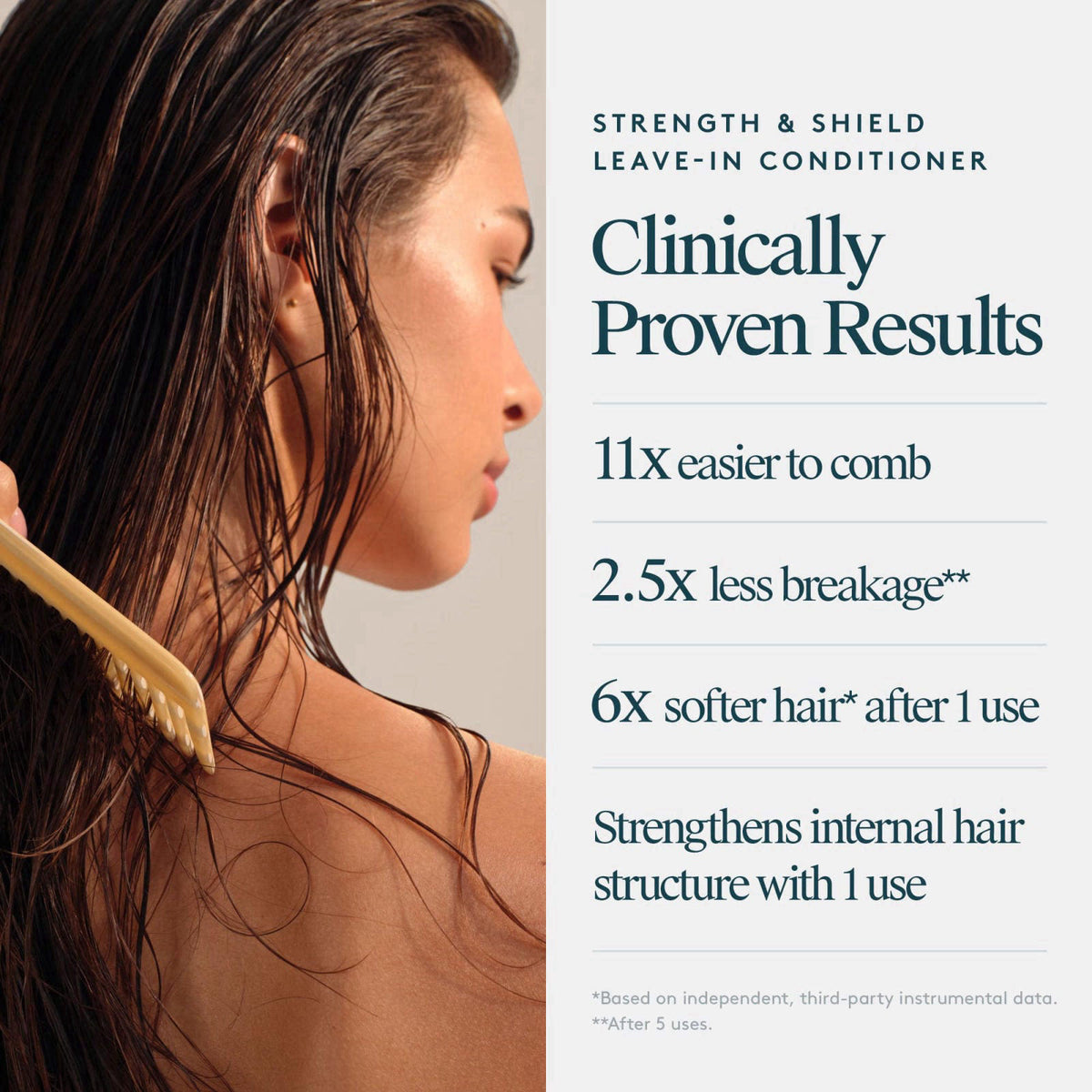 Virtue Correct Strength & Shield Leave-In Conditioner Spray, 5 Fl Oz – back view and specifications