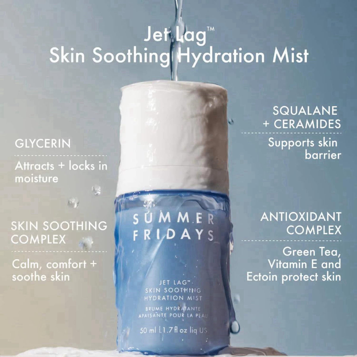 Summer Fridays Jet Lag™ Essentials - Mini Hydrating Skin Care Set With Jet Lag™ Mask, Eye Patches, Deep Hydration Face S
