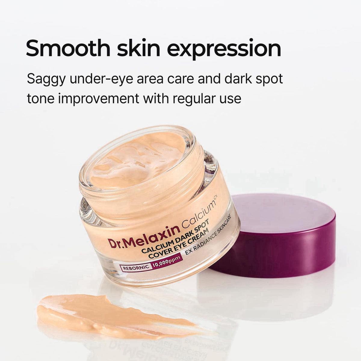 Dr.Melaxin Cemenrete Calcium Dark Spot Cover Eye Cream for Sagging Under Eye Skin, Puffiness&Eye Bags, Conceal Dark Circ