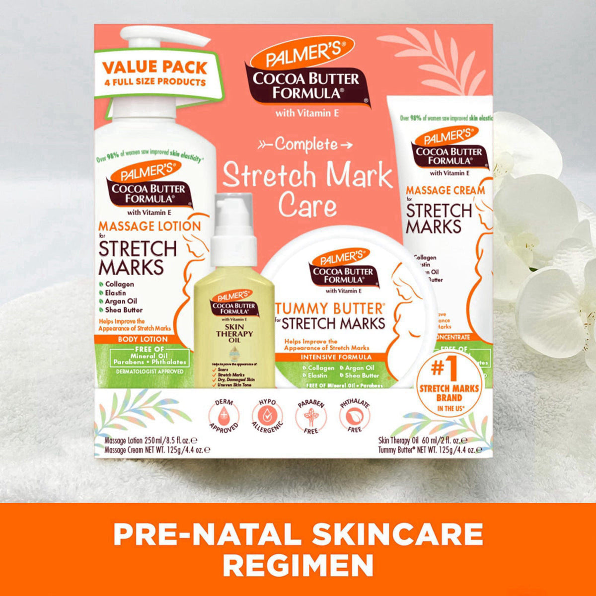Palmer's Pregnancy Essentials Skin Care Kit, Cocoa Butter Formula (4 Piece) – full view