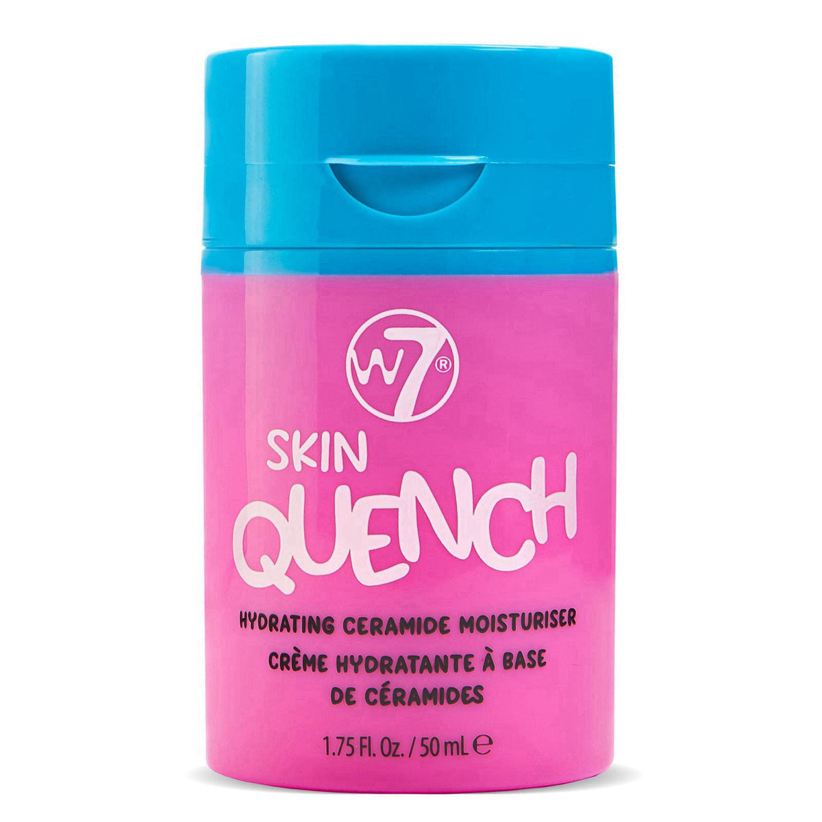 W7 Skin Quench Full Size Skincare Set - Aloe Vera and Ceramides – back view and specifications