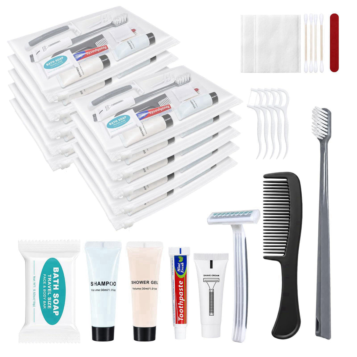 Lomgwumy Hygiene Kit, Individually Packaged (10-Pack) – product photo (Manual Toothbrushes)