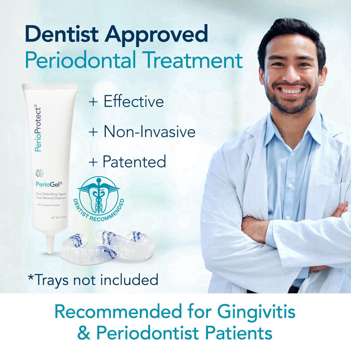 Perio Protect Perio Gel | Periodontal Treatment for Teeth | Promotes Teeth Whitening (3 oz.) – alternate angle