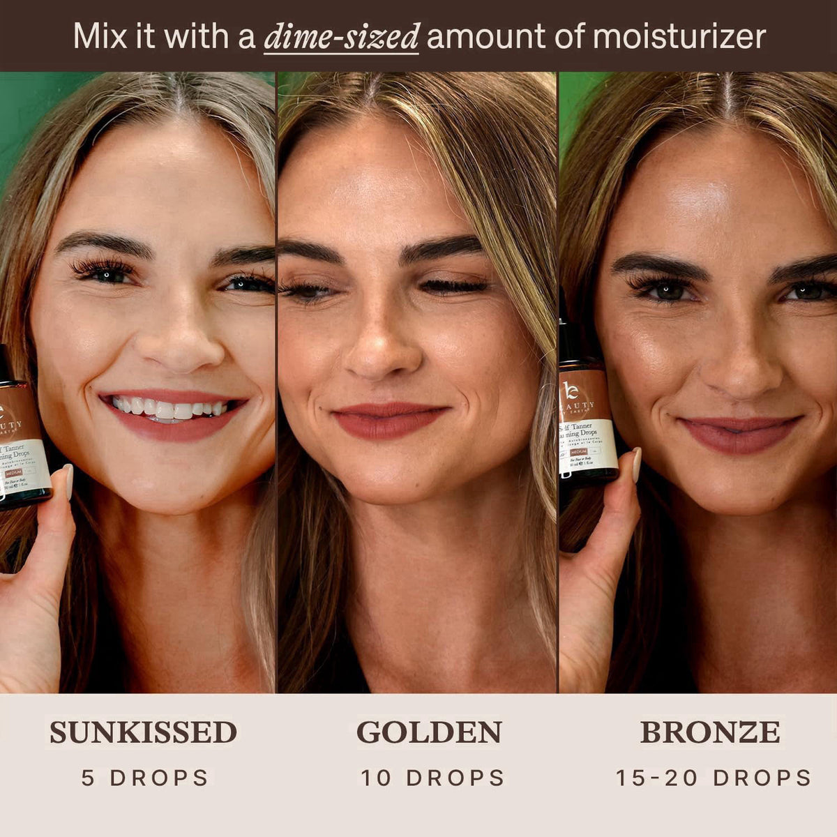 Beauty by Earth Self Tanning Drops - USA Made with Natural & Organic Ingredients – full view