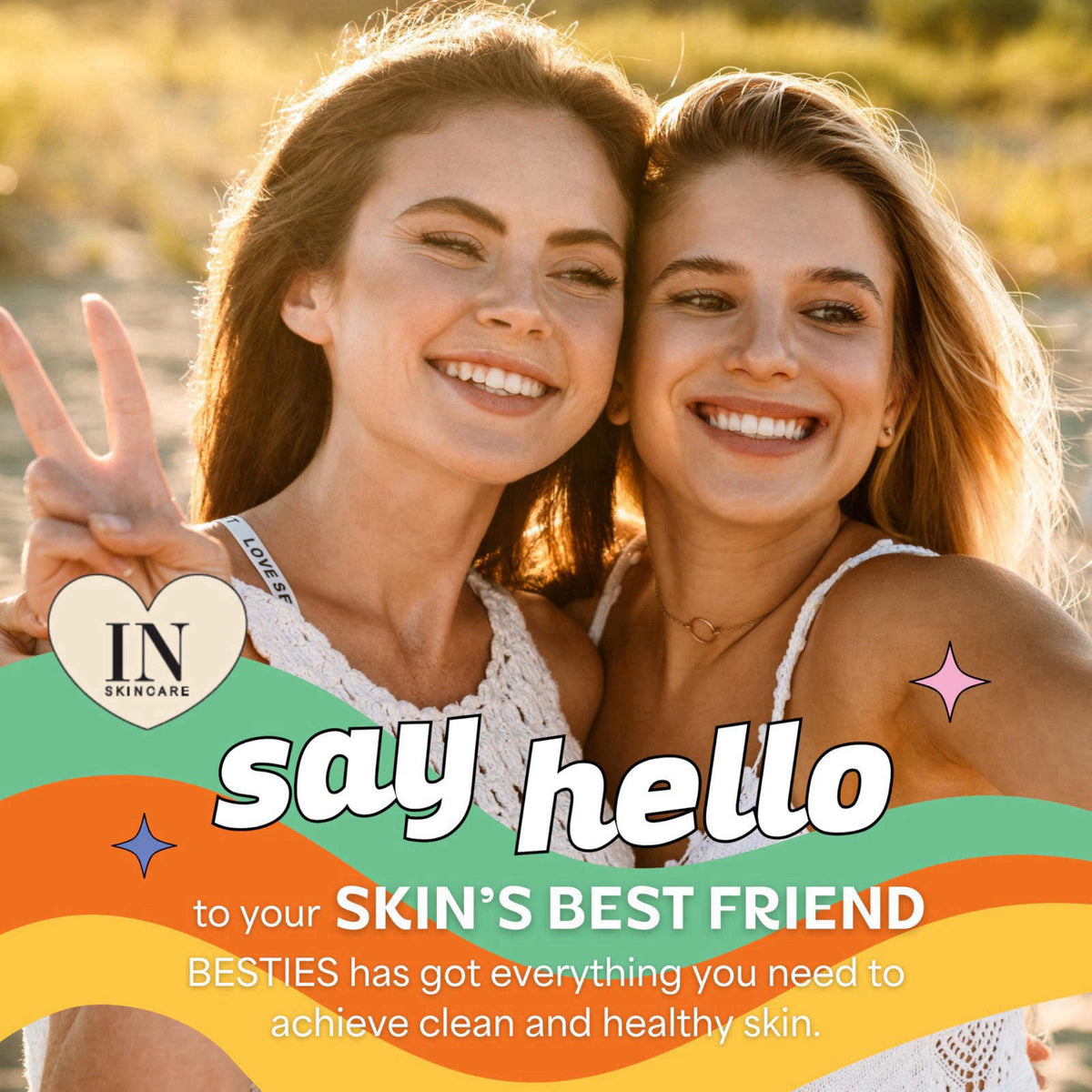 InstaNatural BESTIES BFF Four Step Kit: Skincare Set for Teens and Kids – close-up detail