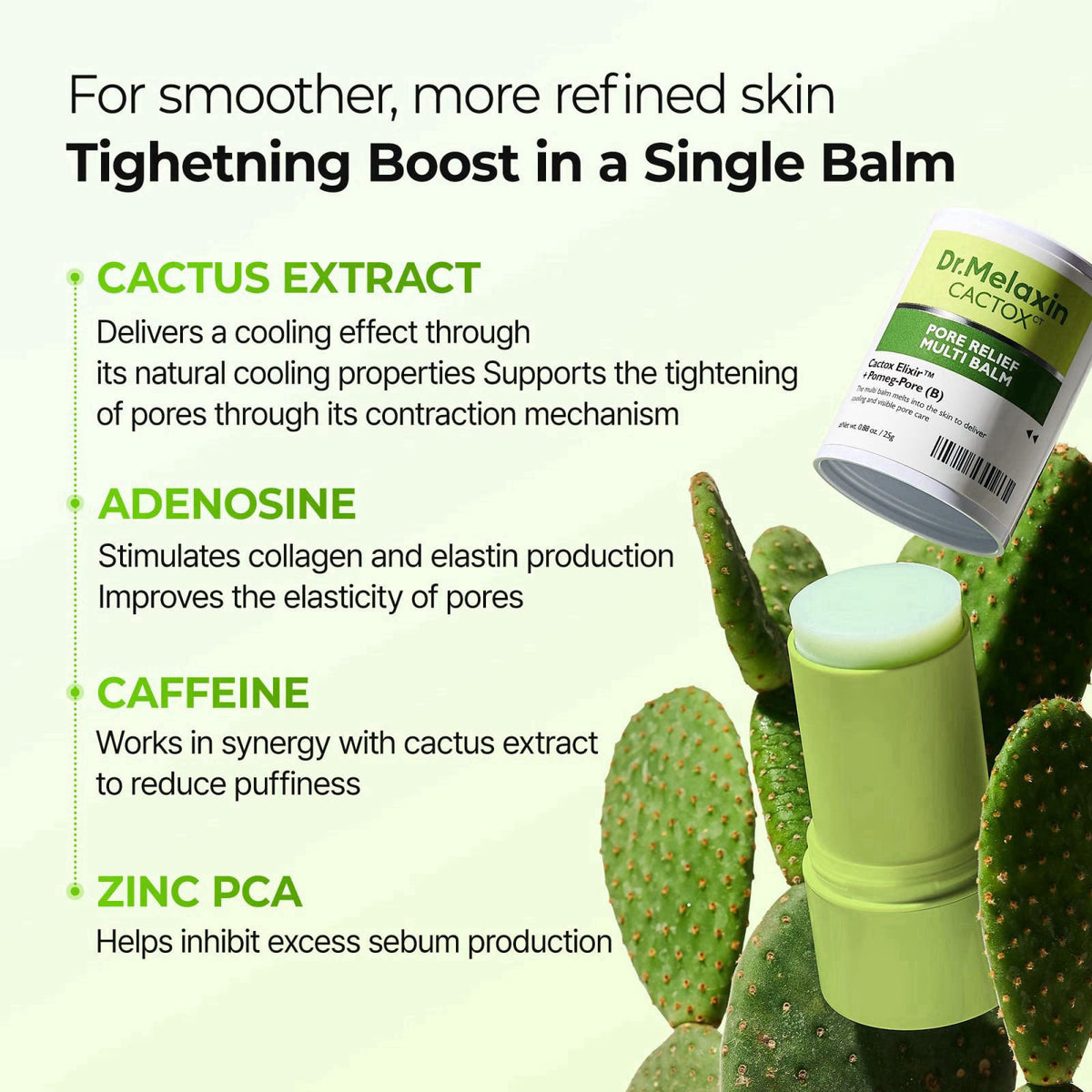 Dr.Melaxin Dr. Melaxin Cactox Pore Relief Multi Balm with Cactus Extract, 0.88 fl oz – alternate angle