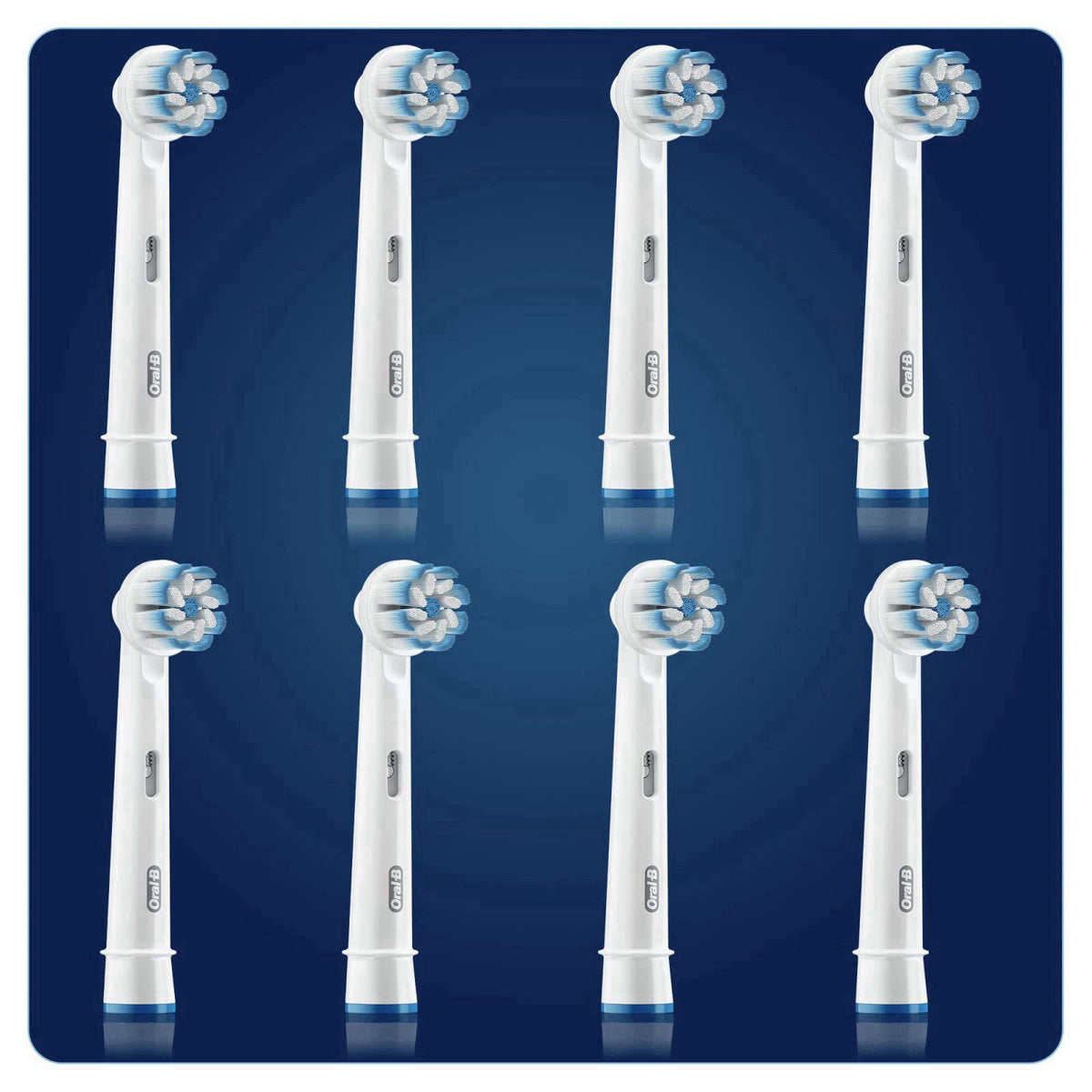 Oral-B Sensitive Clean Replacement Brush Heads x 8 Original Refill for Electric Toothbrush, White, 200 gram – packaging 