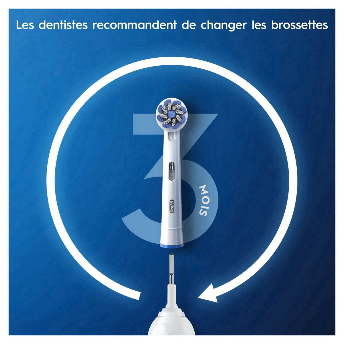 Oral-B Sensitive Clean Replacement Brush Heads x 8 Original Refill for Electric Toothbrush, White, 200 gram – alternate 